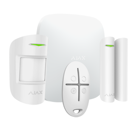 AJAX STARTERKIT Kit allarme wireless GSM con sensore, contatto magnetico e telecomando